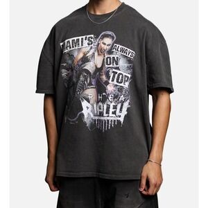 New Mens Culture Kings X WWE‎ Rhea Ripley Vintage T-Shirt 3XL Heavy Cotton Mami